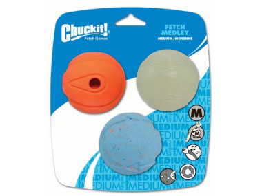 Chuckit! Medley Balls mittel 6,5 cm Set 3 Stk.