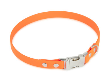Firedog BioThane collar Clip 19 mm 35 cm orange