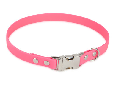 Firedog BioThane collar Clip 19 mm 35 cm pink