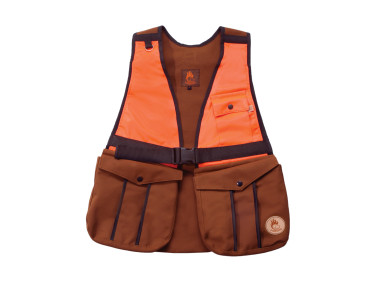 Firedog Hunting vest S canvas brown/orange
