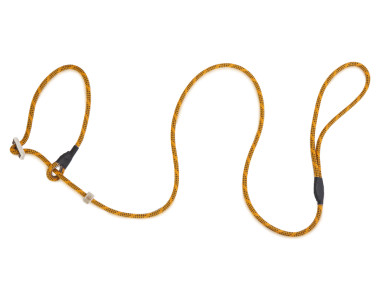 Firedog Moxon leash Profi 6 mm 150 cm orange/black with double hornstop