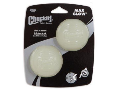 Chuckit! Max Glow Ball Medium - 6,5 cm - 2 pack