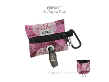 Firedog Mini Zásobník na sáčky na exkrementy nylon Berry Dandelion