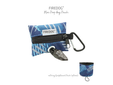 Firedog Mini Zásobník na sáčky na exkrementy nylon Modern modrý