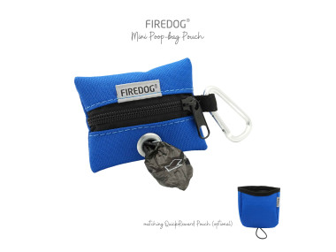 Firedog Mini Zásobník na sáčky na exkrementy nylon modrý