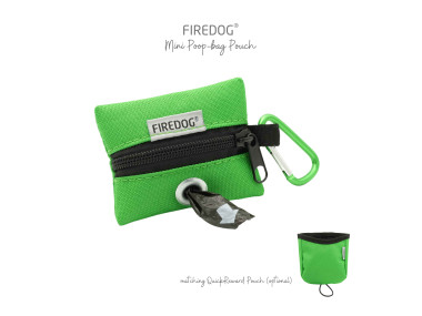 Firedog Mini Zásobník na sáčky na exkrementy nylon zelený