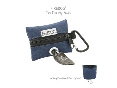 Firedog Mini Zásobník na sáčky na exkrementy nylon tmavomodrý
