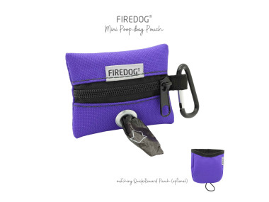 Firedog Mini Zásobník na sáčky na exkrementy nylon fialový