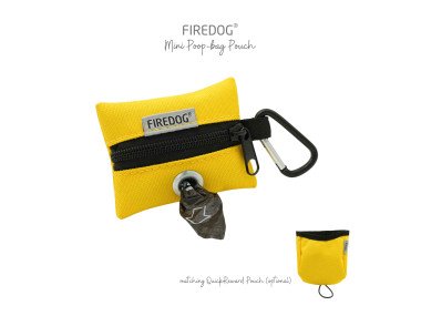 Firedog Mini Zásobník na sáčky na exkrementy nylon žltý