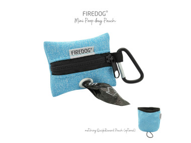 Firedog Mini Zásobník na sáčky na exkrementy Softshell modrý melír