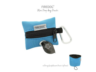 Firedog Mini Zásobník na sáčky na exkrementy Softshell baby modrý