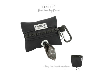Firedog Mini Zásobník na sáčky na exkrementy Softshell čierny