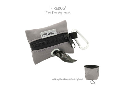 Firedog Mini Zásobník na sáčky na exkrementy Softshell svetlošedý