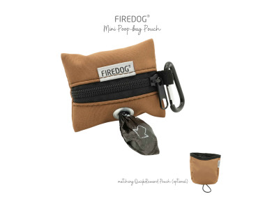 Firedog Mini Zásobník na sáčky na exkrementy Softshell svetlohnedý