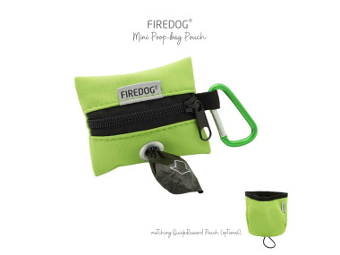 Firedog Mini Zásobník na sáčky na exkrementy Softshell limetkovozelený