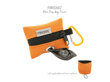 Firedog Mini Zásobník na sáčky na exkrementy Softshell oranžový