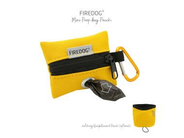 Firedog Mini Zásobník na sáčky na exkrementy Softshell žltý