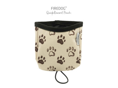 Firedog QuickReward Beutel nylon Pfoten beige