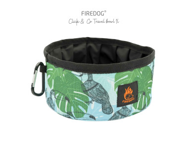 Firedog Click & Go travel bowl 1,0 L Tropical Toucan