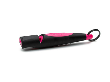 ACME ALPHA Einzelpfeife 210 1/2 schwarz mit neon pink + Pfeifenband kostenlos