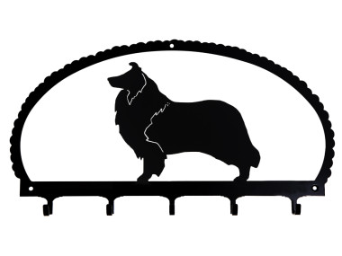 Schlüsselbrett -Langhaarcollie