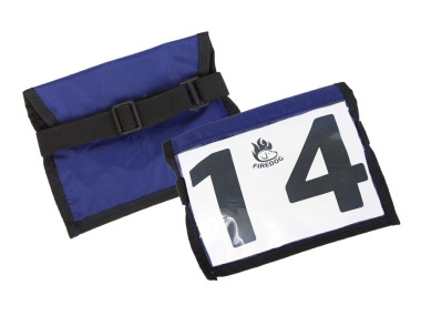 Firedog Armhalterung für Startnummer blau