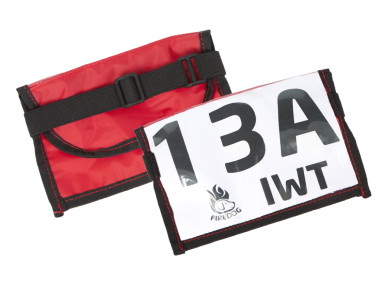 Firedog Armhalterung für Startnummer rot