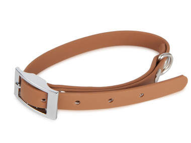 Firedog BioThane Halsband Basic 13 mm 25-33 cm hellbraun