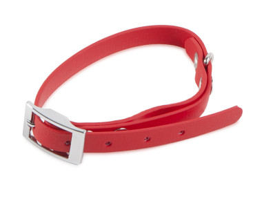 Firedog BioThane Halsband Basic 13 mm 25-33 cm rot