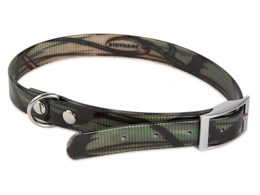 Firedog BioThane Halsband Basic 19 mm 30-38 cm camo olive