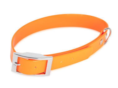 Firedog BioThane collar Basic 25 mm 60-68 cm Glossy orange