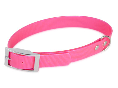 Firedog BioThane collar Basic 25 mm 35-43 cm Glossy pink