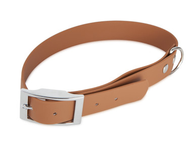 Firedog BioThane Halsband Basic 25 mm 40-48 cm hellbraun