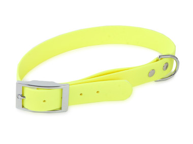 Firedog BioThane Halsband Basic 25 mm 35-43 cm neongelb