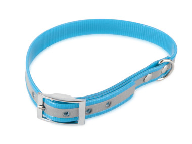Firedog BioThane Halsband Basic Reflekt 25 mm 50-58 cm türkis