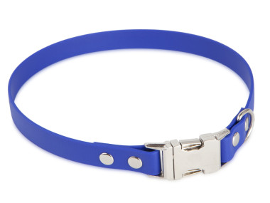 Firedog BioThane collar Clip 19 mm 35 cm blue