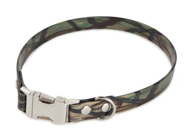 Firedog BioThane collar Clip 19 mm 49 cm camo olive