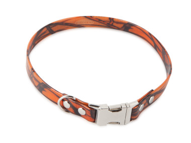 Firedog BioThane obojok Clip 19 mm 39 cm camo oranžový