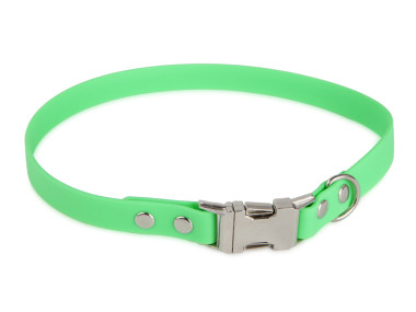 Firedog BioThane collar Clip 19 mm 35 cm light green