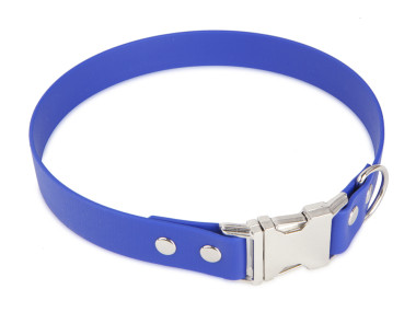 Firedog BioThane Halsband Clip 25 mm 55 cm blau