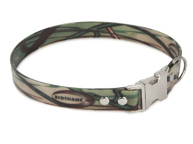 Firedog BioThane Halsband Clip 25 mm 54 cm camo olive
