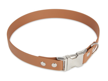 Firedog BioThane obojok Clip 25 mm 44 cm svetlohnedý 