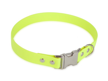 Firedog BioThane Halsband Clip 25 mm 49 cm neongelb