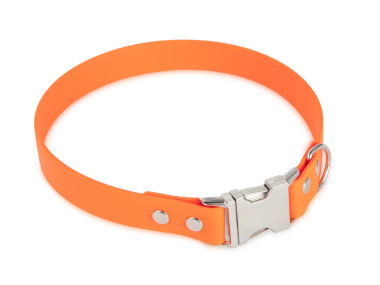 Firedog BioThane collar Clip 25 mm 41 cm orange