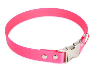 Firedog BioThane collar Clip 25 mm 54 cm pink