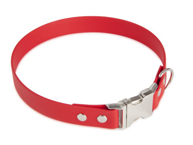 Firedog BioThane Halsband Clip 25 mm 55 cm rot