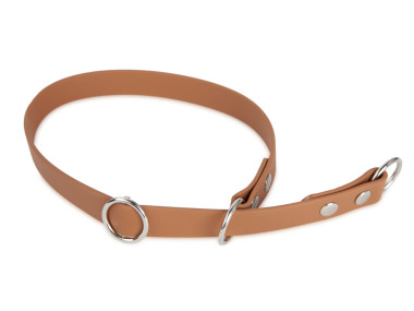 Firedog BioThane Halsband Sport 19 mm 50 cm hellbraun