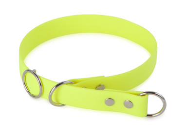Firedog BioThane Halsband Sport 25 mm 65 cm neongelb