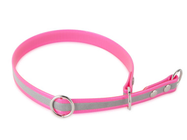 Firedog BioThane collar Sport Reflect 19 mm 60 cm pink