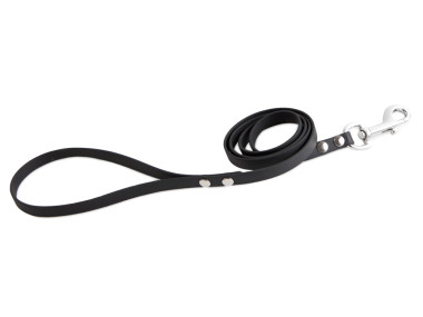 Firedog BioThane Dog leash 13 mm 1,2 m with handle black